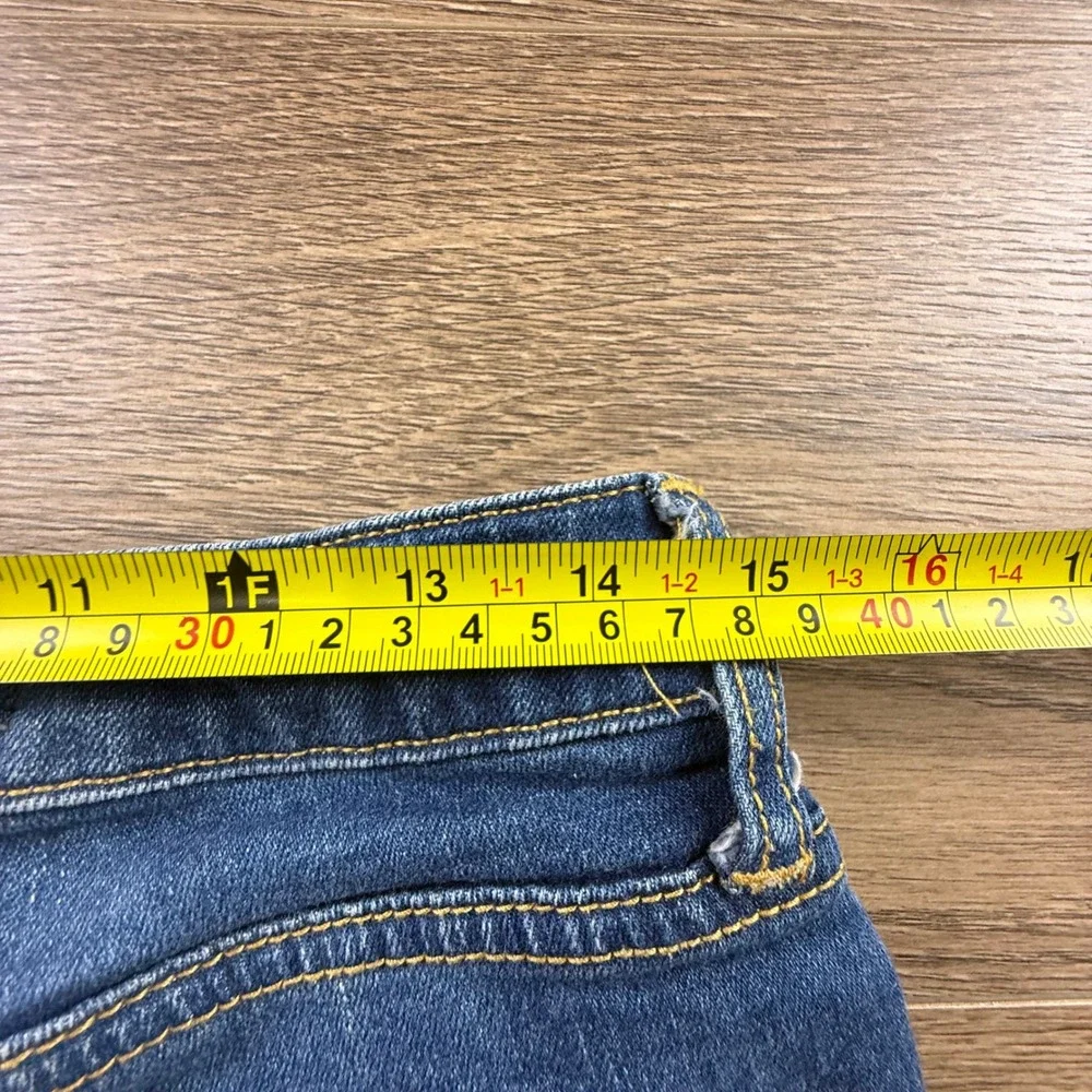 Anthropologie Pilcro & The Letterpress Mid-Rise Slim Long Shorts Raw Hem Size 28 - Picture 3 of 12